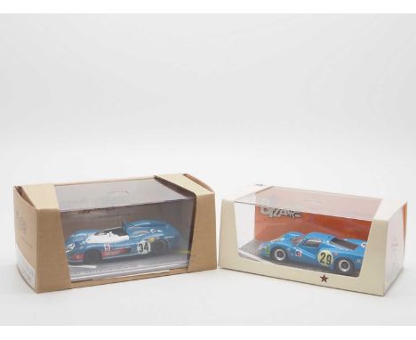 A pair of 1:43 scale hand built resin models by BIZARRE (MINIMAX), comprising of a  'BZ318' 1967 Matra BRM 630 (Le Mans) and 