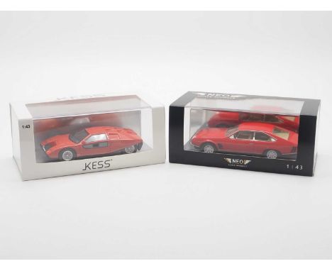 A pair of hand built 1:43 scale resin models NEO and KESS, comprising of a NEO '45900' 1972 ISO Rivolta Lele and a KESS '4304