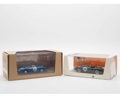 A pair of 1:43 scale hand built resin models by BIZARRE (MINIMAX), comprising of a  'BZ75' 1956 D.B HBR5 (Le Mans) and a 'BZ2