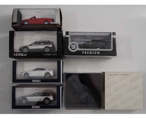 A group of 1:43 scale models by VITESSE, MOTORART, NOREV and TRIPLE 9, comprising of assorted Volvo and Polstar automobiles, 