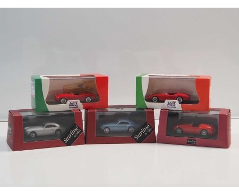 A group of 1:43 scale models by STARLINE MODELS and JOLLY MODEL, comprising of Cistalia, Osca and Lancia automobiles - VG/E i