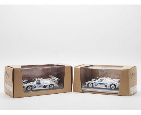 A pair of 1:43 scale hand built resin models by BIZARRE  (MINIMAX), comprising of a  'BZ196' 1985 Rondeau M482 (Le Mans) and 