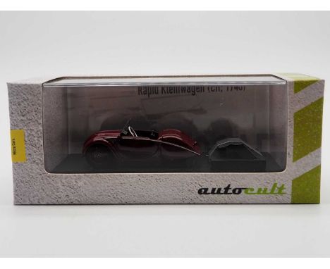 A 1:43 scale AUTOCULT '03012' Ltd edition hand built resin model of a 1946 Rapid Kleinwagen, edition of 333 - VG/E in G/VG pe