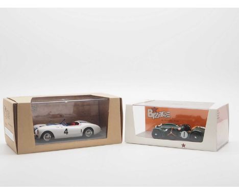 A pair of 1:43 scale hand built resin models by BIZARRE (MINIMAX), comprising of a  'BZ25' 1951 Cunningham C-2R (Le Mans) and