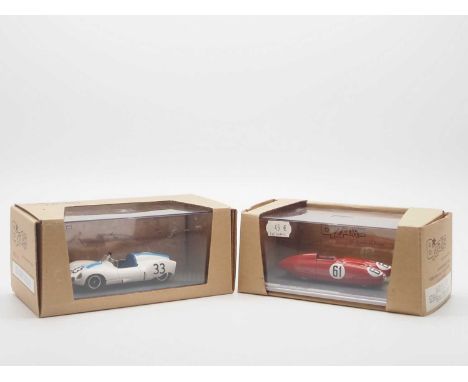 A pair of 1:43 scale hand built resin models by BIZARRE (MINIMAX), comprising of a  'BZ65' 1955 Cooper T39 (Le Mans) and a 'B