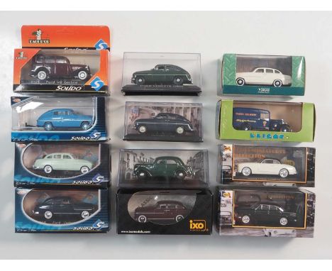 A group of 1:43 scale models to include IXO, SOLIDO NOSTALGIE and ELIGORE comprising of Ford France, Matford and Simca (Ford 