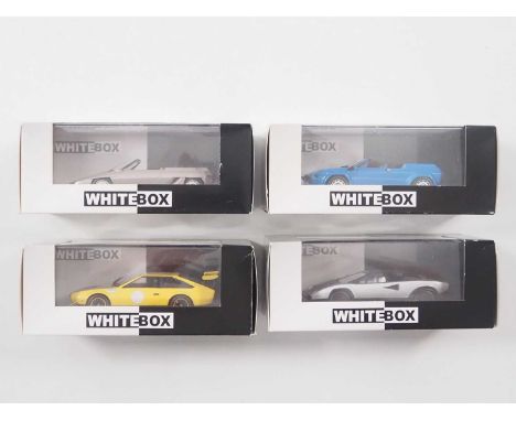 A group of limited edition 1:43 scale models by WHITEBOX, comprising of Lamborghini automobiles to include a 1970 Lamborghini