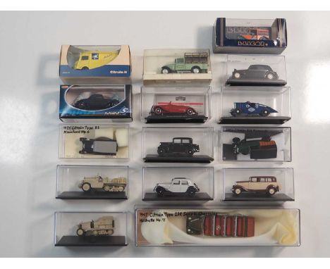 A group of 1:43 scale models to include SOLIDO and ELIGOR, comprising of Citroen automobiles and commercial vehicles - G/VG i