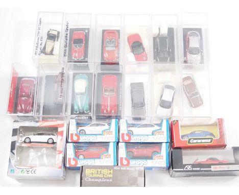 A group of boxed and unboxed 1:43 scale models to include BBURAGO and ARS comprising of Alfa Romeo automobiles -VG/E in F/G b