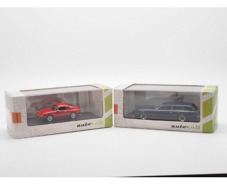 A pair of hand built 1:43 scale models by AUTOCULT, comprising of a '05000' 1961 Intermeccanica IMP and a '05006' 1969 Interm