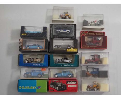 A group of boxed and unboxed 1:43 scale models to include ELIGORE, NOSTALGIE, MATCHBOX and SOLIDO, comprising of various Fren