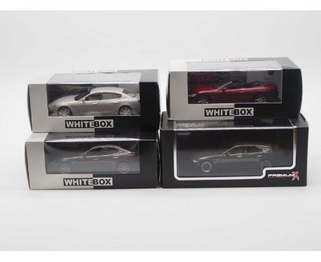 A group of limited edition 1:43 scale models by WHITEBOX and PREMIUM X, comprising of Maserati automobiles to include a PREMI