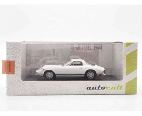 A 1:43 scale AUTOCULT '05029' Ltd edition hand built resin model of a 1964 Neretti I - VG/E in G/VG perspex case and card sle
