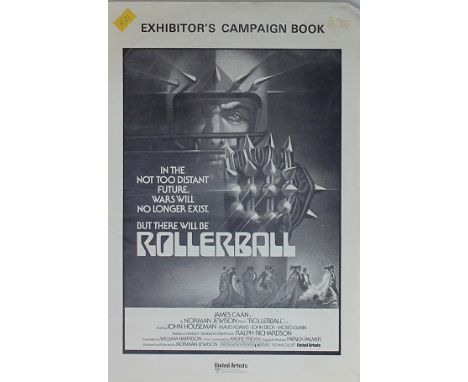 Rollerball 1972 press book. Condition C8 very fine. Front Page is Separate from the Book. Rollerball is a 1975 dystopian scie