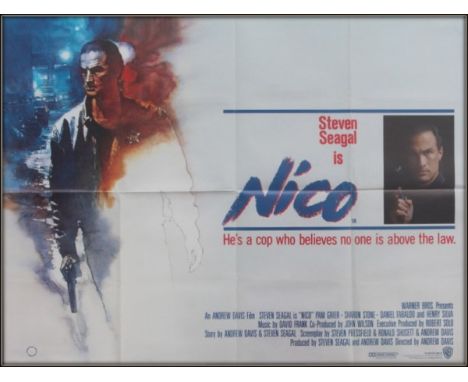 Nico UK quad folded. Condition C9 near mint, see glossary for condition scale. Above the Law (also known as Nico: Above the L