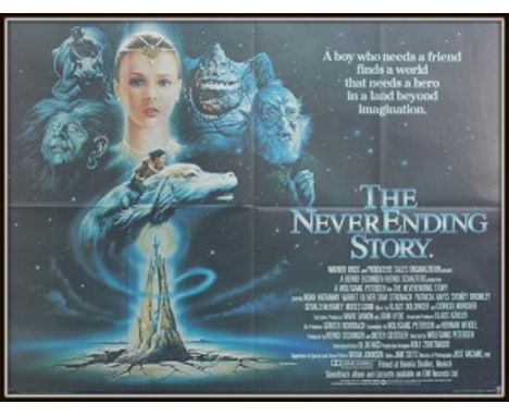 Never ending story UK quad folded. Condition C8 very fine, see glossary for condition scale. Die Unendliche Geschichte (relea