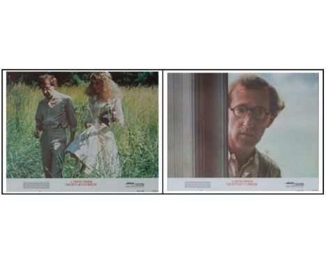 A midsummer nights sex comedy set of US lobby cards. Condition C9 near mint, see glossary for condition scale. A Midsummer Ni
