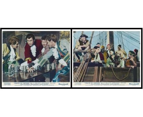 Pirates Of Tortuga 1961 Original Set Of Lobby Cards. Condition C9 near mint, see glossary for condition scale. Pirates of Tor
