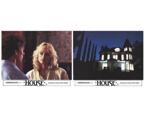 House 1986 Full Set of Lobby Cards. Condition C9 near mint, see glossary for condition scale. House is a 1986 comedy horror f