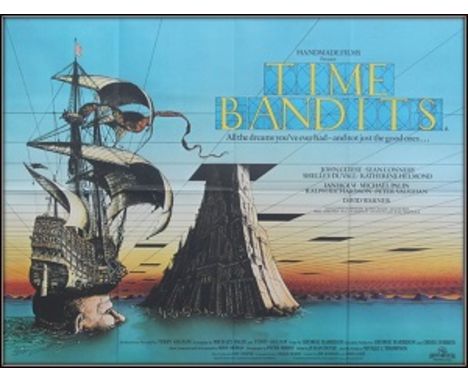 Time Bandits UK quad folded. Condition C9 near mint, see glossary for condition scale. Time Bandits is a 1981 British fantasy