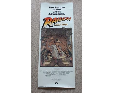 Raiders of the Lost Ark 1981 us insert Condition C9.The poster has been rolled all its life and the poster itself is better t