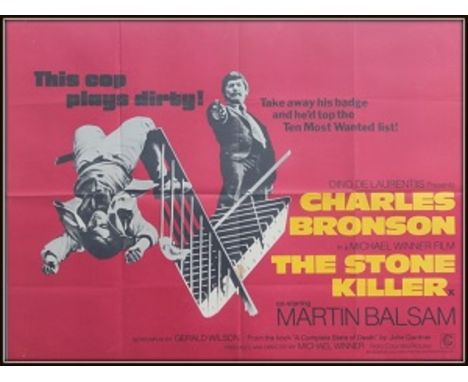 Collection of 5 Movie posters. The stone killer UK quad folded. Condition C9 near mint, see glossary for condition scale. You