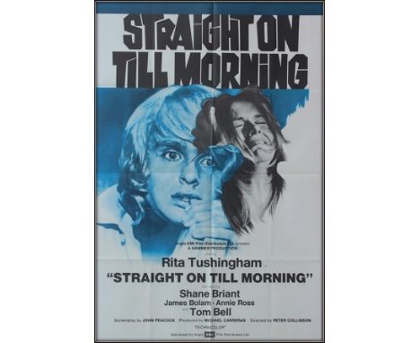 Straight on Till Morning US one sheet. Condition C9 near mint, see glossary for condition scale. Straight On till Morning is 