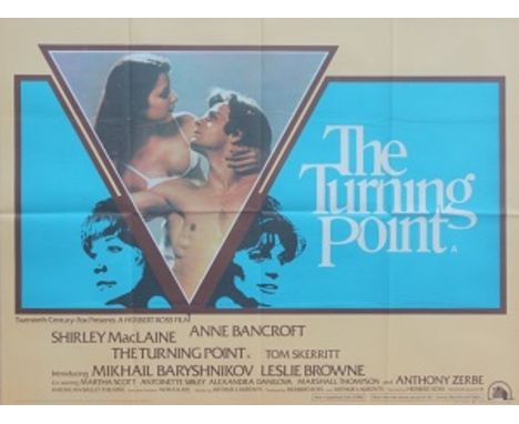 The Turning Point UK quad folded. Condition C9 near mint, see glossary for condition scale. The Turning Point is a 1977 film 