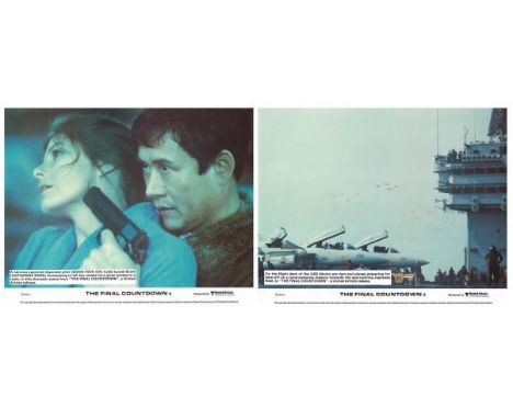 The Final Countdown 1980 Full Set Of Lobby Cards. Condition C9 near mint, see glossary for condition scale. The Final Countdo