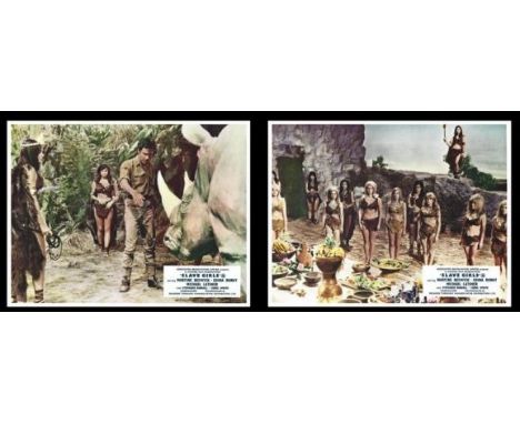 Slave Girls 1966 Original Set Of Lobby Cards. Condition C9 near mint, see glossary for condition scale. Slave Girls (released