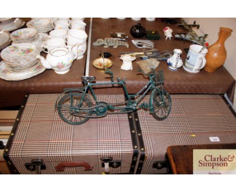 A model of a vintage tandem