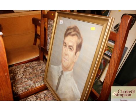 A portrait study, indistinctly signed and dated 1961