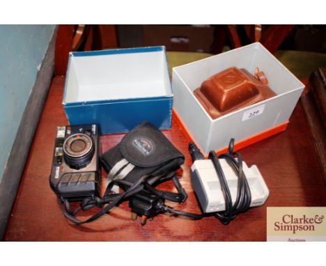 An Agfa and Konica camera etc.