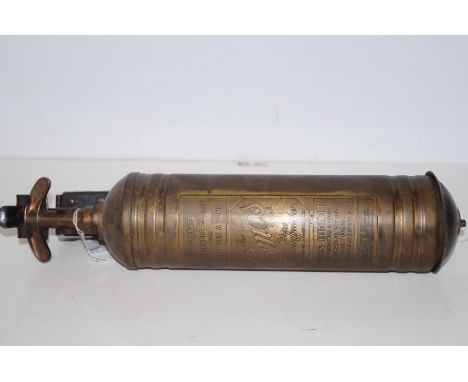 A vintage fire extinguisher