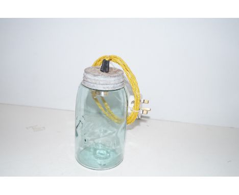 Glass bottle lamp