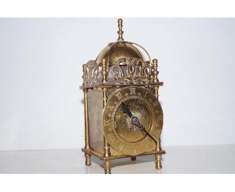 Brass 8 day mantle clock. Inscription to back door - MADE IN GREAT BRITAIN SMITHS ENGLISH CLOCKS LTD 