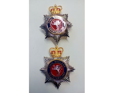 Civil Nuclear Constabulary helmet plates 
