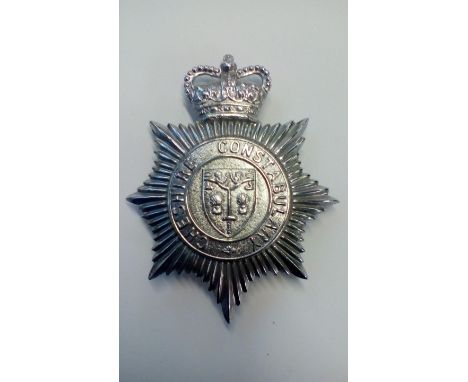 Cheshire Constabulary helmet plate 