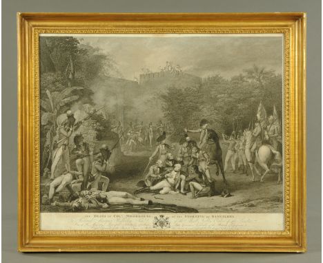 After Robert Home, an antiquarian print, "The Death of Colonel Moorhouse at The Storming of Bangalore" March 1791 to Richard 