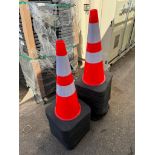 Lot of (25) Unused 28" PVC Safety Cones