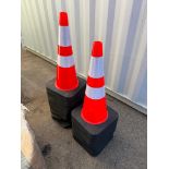 Lot of (25) Unused 28" PVC Safety Cones