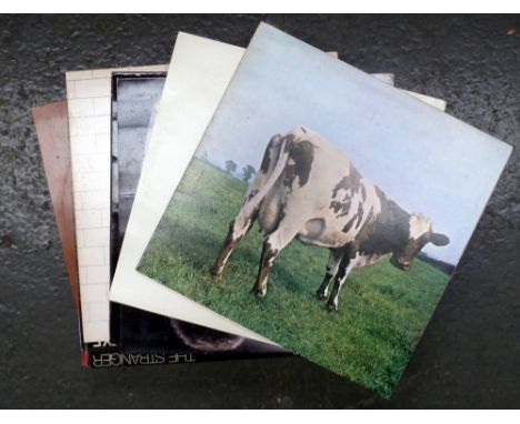 A selection of 12" vinyl LPs including Jethro Tull, Michael jackson, Pink Floyd - The Wall with original inserts and Jimi Hen