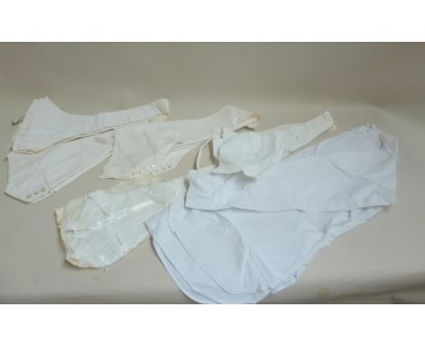 Five white tie waistcoats, one by Austin Reed, and one dress shirt (6)