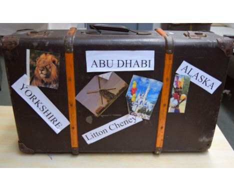 Vintage suitcase, travel trunk, 45cmH, 75 width