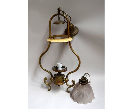 Brass ceiling light