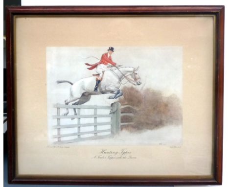 After Cecil Aldin (1870 - 1935, British), Three prints in the series 'Hunting Types' including a Warwickshire Thruster, A Pyt