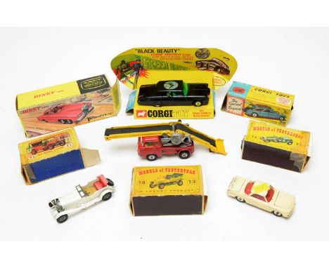 Boxed and unboxed scale model diecast vehicles, including: Dinky Toys, 100, Lady Penelope's Fab 1, Corgi Toys 475 Citroen Saf