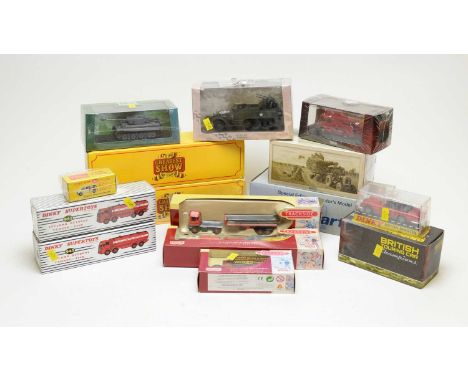 Fifteen boxed scale model vehicles, including: replica Dinky, and Dinky 'Supertoys', licenced by Atlas Editions, etc.