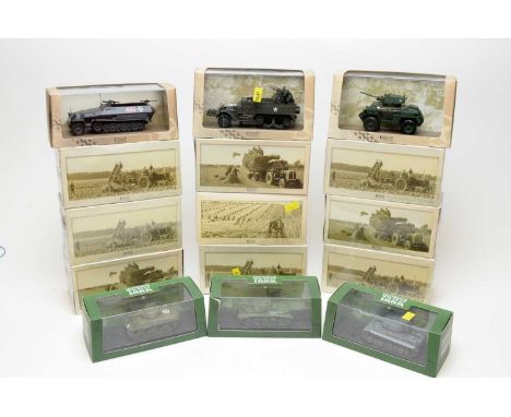 Boxed Atlas Editions scale model vehicles, including military and agricultural vehicles. (15)