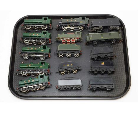 Unboxed 00-gauge LIMA and other locomotives and tenders, British Outlines.
